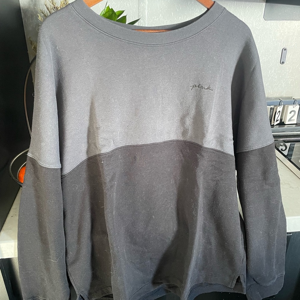 PINK Victoria's Secret Gray Crewneck Jacket